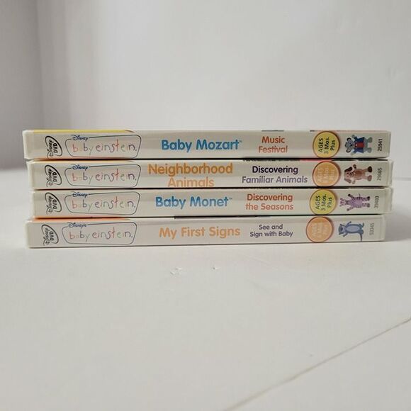 NEW Baby Einstein DVD Nursery Necessities 4 Pk Where Discovery Begins 1st Signs - Picture 9 of 11